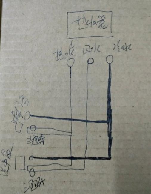 两个卫生间回水图示意，看高级水工师傅是如何布局的！